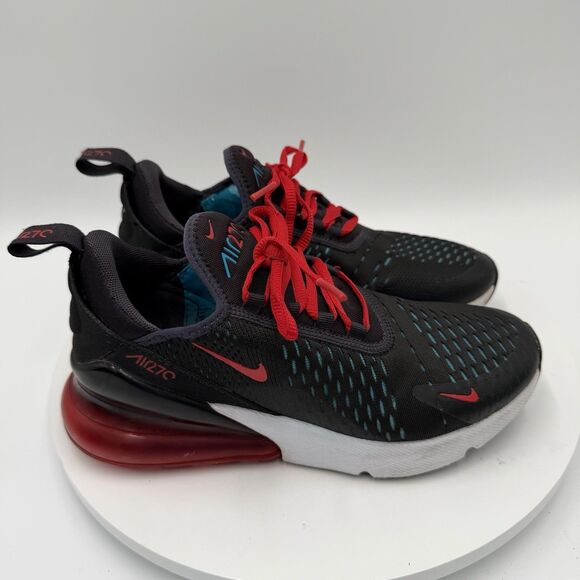 Nike Air Max 270 Shoes Womens Size 6.5 Black Red Running Sneakers Athletic - Picture 2 of 8